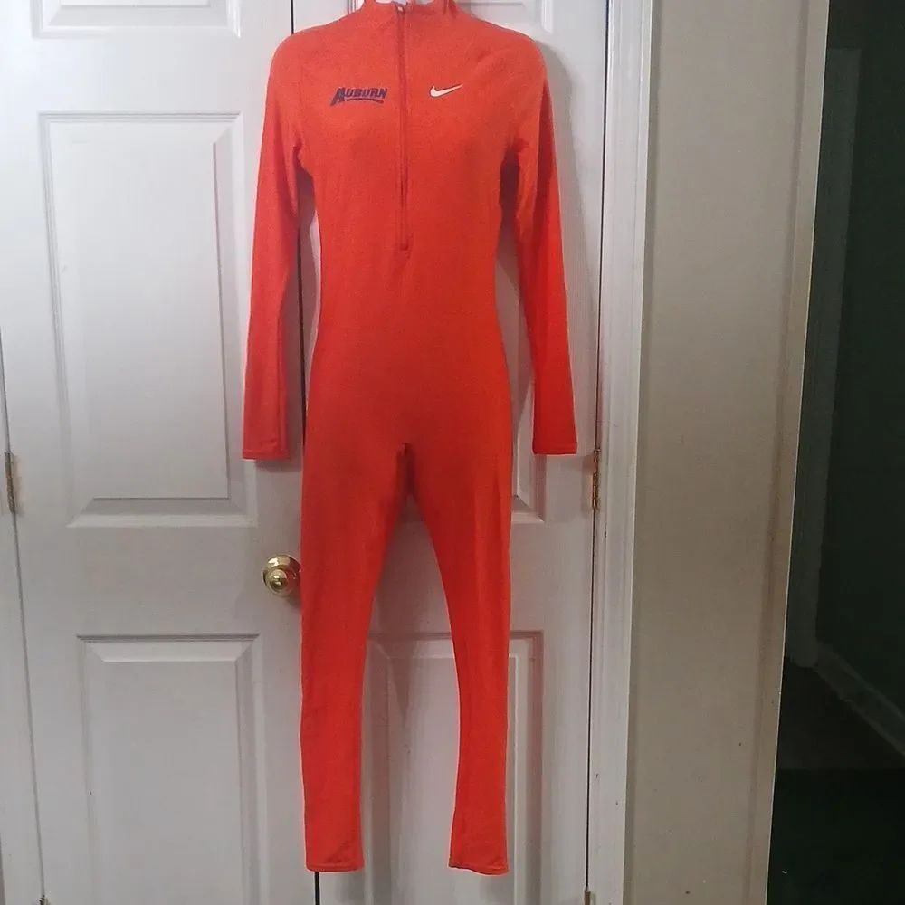 Nike long sleeve bodysuit Auburn Tigers fitted sexy dedicated fan gameday Sz M